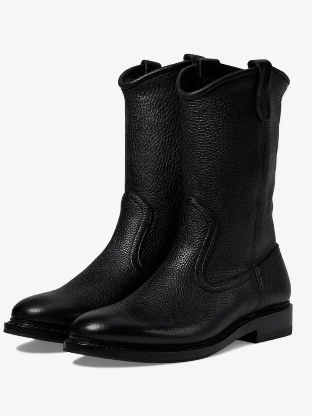 Allen Edmonds Dallas Black Leather Roper Mid-Calf Boots. Sz: 10
